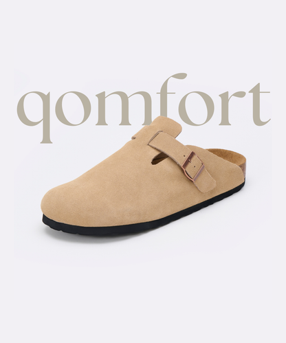 Premium Genuine Suede Clogs by Qomfort
