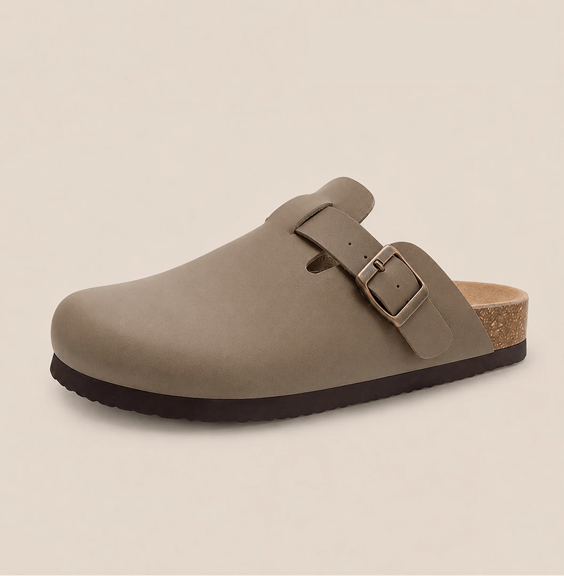 Smooth Vegan Leather Clogs by Qomfort